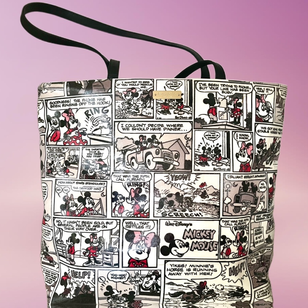 Kate Spade x Disney Minnie Mouse Newspaper RARE STORYBOOK LINING Spec.Edition